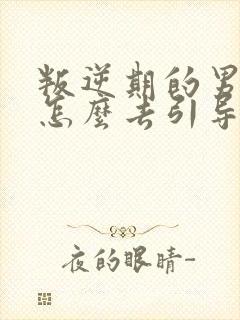 叛逆期的男孩子怎么去引导和沟通