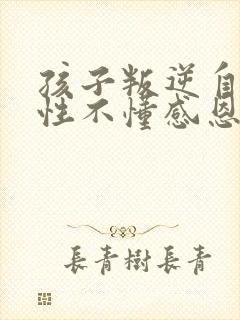 孩子叛逆自私任性不懂感恩