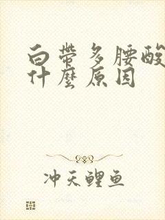 白带多腰酸痛是什么原因