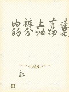 内裤上有淡褐色的分泌物是怎么回事