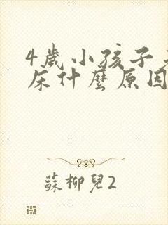 4岁小孩子老尿床什么原因