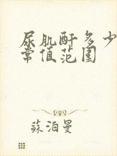 尿肌酐多少为正常值范围