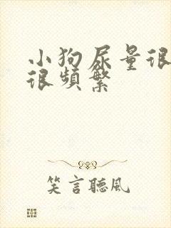 小狗尿量很少却很频繁