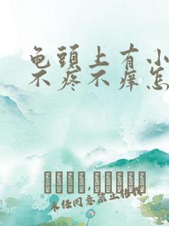 龟头上有小痘痘不疼不痒怎么回事