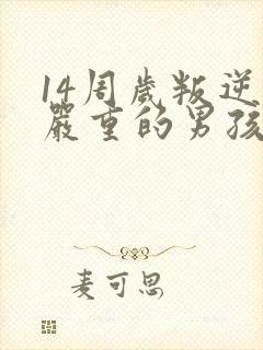 14周岁叛逆期严重的男孩如何管教