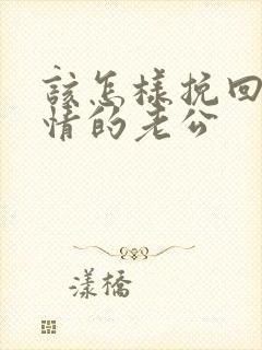 该怎样挽回婚外情的老公