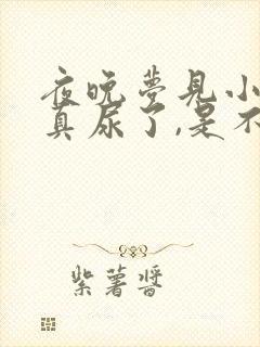 夜晚梦见小便,真尿了,是不是有病了