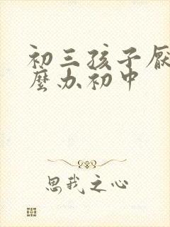 初三孩子厌学怎么办初中