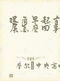 眼角早起有干眼屎怎么回事