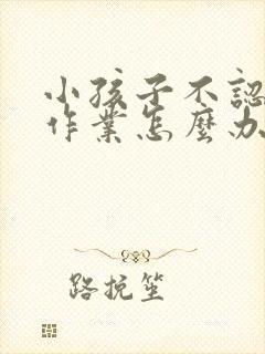 小孩子不认真写作业怎么办啊