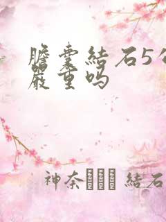 胆囊结石5公分严重吗