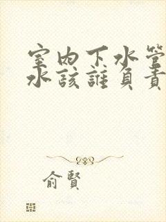 室内下水管道漏水该谁负责