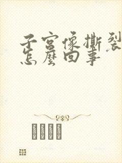 子宫像撕裂疼是怎么回事