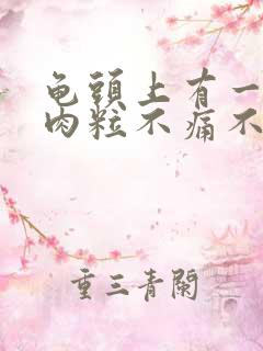 龟头上有一圈小肉粒不痛不痒