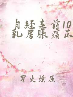 月经来前10天乳房胀痛正常吗