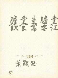 胆囊炎胆囊结石饮食需要注意什么