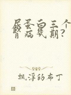 尿蛋白三个加是肾病几期?