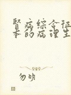 肾病综合征最根本的病理生理改变