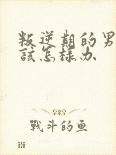 叛逆期的男孩子该怎样办