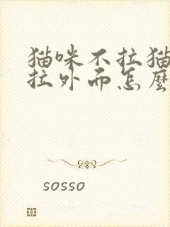 猫咪不拉猫砂盆拉外面怎么回事