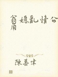 翁媳乱情公公视角