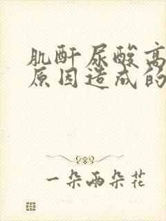 肌酐尿酸高什么原因造成的呢