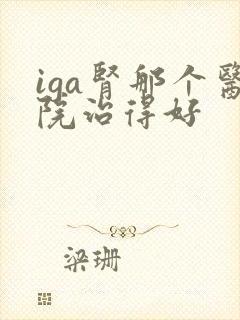 iga肾那个医院治得好