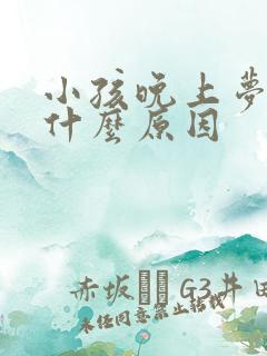 小孩晚上梦哭是什么原因