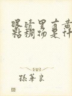 眼睛里有黄色的粘稠物是什么情况