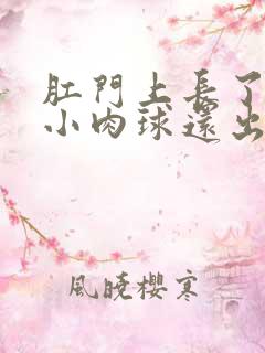 肛门上长了一个小肉球还出血