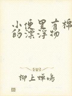 小便里有棉絮状的漂浮物