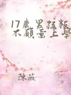 17岁男孩叛逆不愿意上学该咋办