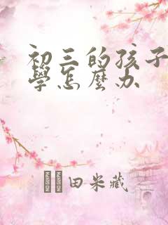 初三的孩子想休学怎么办