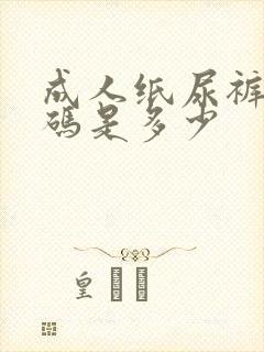 成人纸尿裤最小码是多少