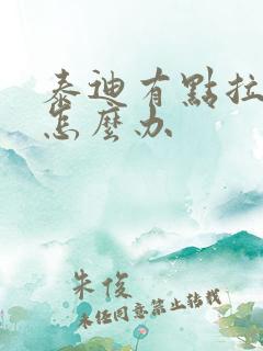 泰迪有点拉肚子怎么办