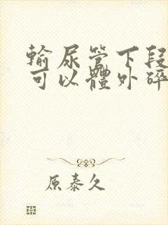 输尿管下段结石可以体外碎石吗