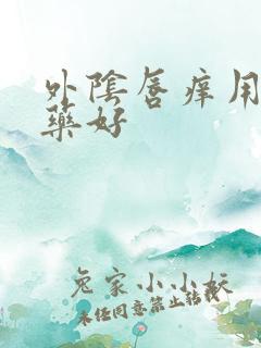 外阴唇痒用什么药好