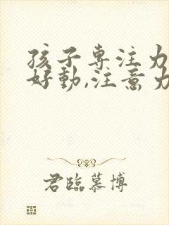 孩子专注力差,好动,注意力不集中