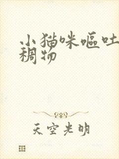 小猫咪呕吐黄粘稠物