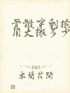 骨髓穿刺检查费用大概多少钱一次