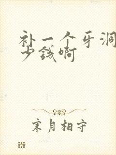 补一个牙洞要多少钱啊