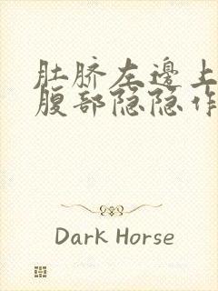 肚脐左边上一点腹部隐隐作痛