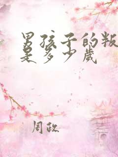 男孩子的叛逆期是多少岁