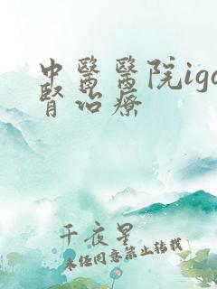 中医医院iga肾治疗