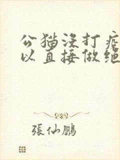 公猫没打疫苗可以直接做绝育手术吗