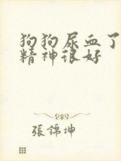 狗狗尿血了但是精神很好