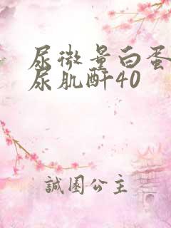 尿微量白蛋白/尿肌酐40