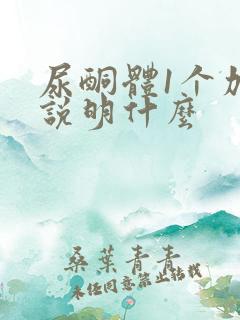 尿酮体1个加号说明什么