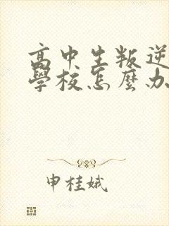 高中生叛逆不去学校怎么办