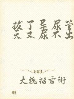 拔了导尿管第二天又尿不出来